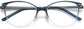 Paige Cateye Blue Eyeglasses from ANRRI, closed view