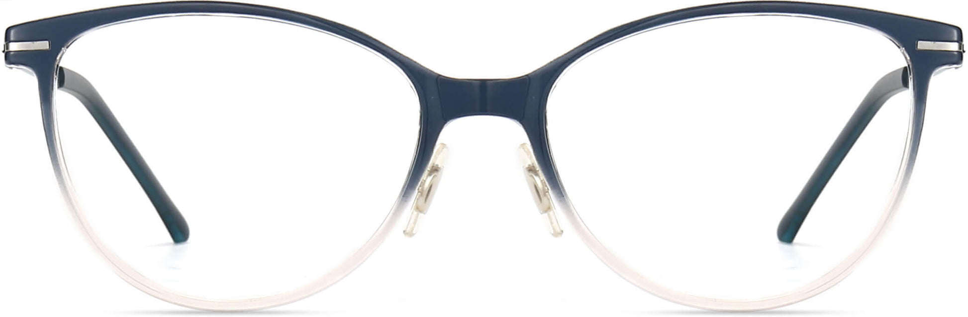 Paige Cateye Blue Eyeglasses from ANRRI, front view