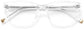 Paislee Square Clear Eyeglasses from ANRRI, closed view