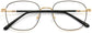 Paisley Square Black Eyeglasses rom ANRRI, closed view
