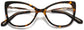 Paula Cateye Tortoise Eyeglasses from ANRRI, closed view