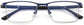 Philip Rectangle Blue Eyeglasses from ANRRI, closed view