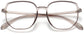 Priscilla Geometric Gray Eyeglasses from ANRRI, closed view