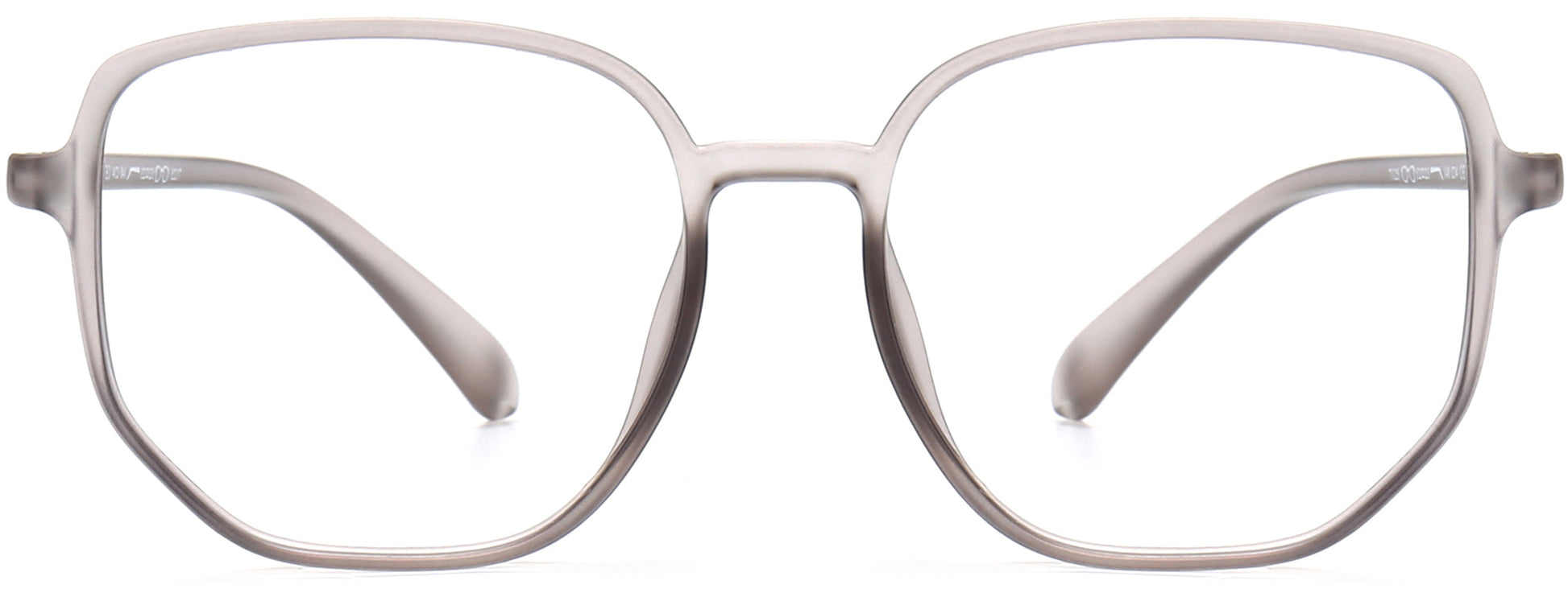 Priscilla Geometric Gray Eyeglasses from ANRRI, front view
