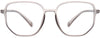 Priscilla Geometric Gray Eyeglasses from ANRRI, front view