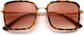 Remi Tortoise Plastic Sunglasses from ANRRI, closed view