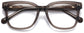 Roger Square Gray Eyeglasses from ANRRI, closed view