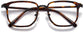 Saoirse Geometric Tortoise Eyeglasses from ANRRI, closed view