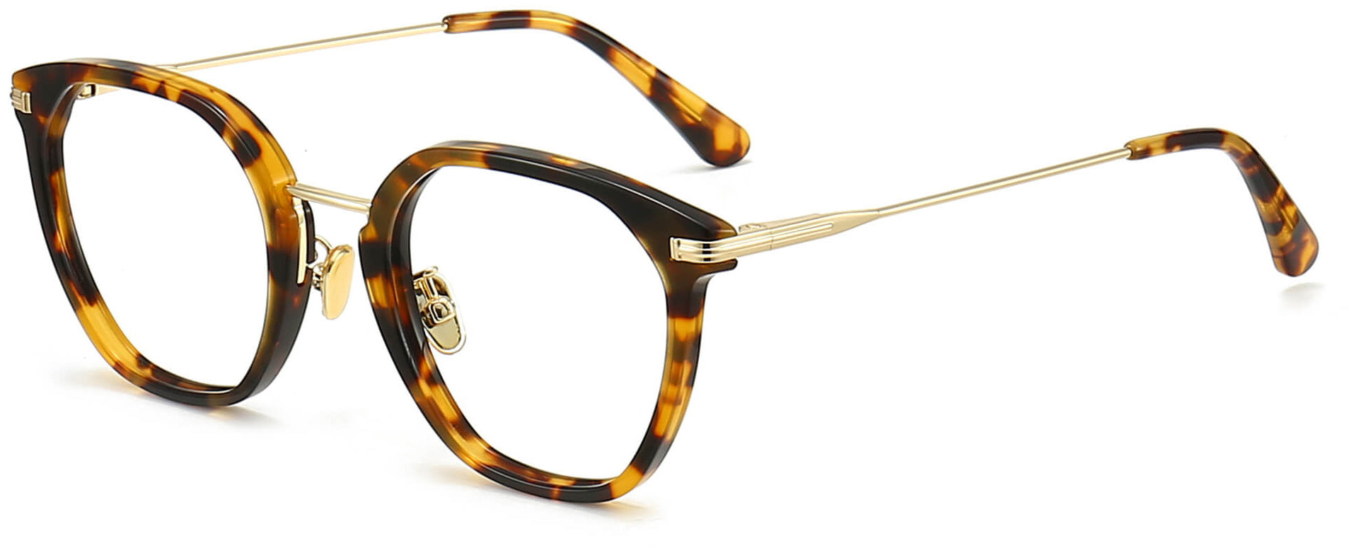 Scout Round Tortoise Eyeglasses from ANRRI, angle view