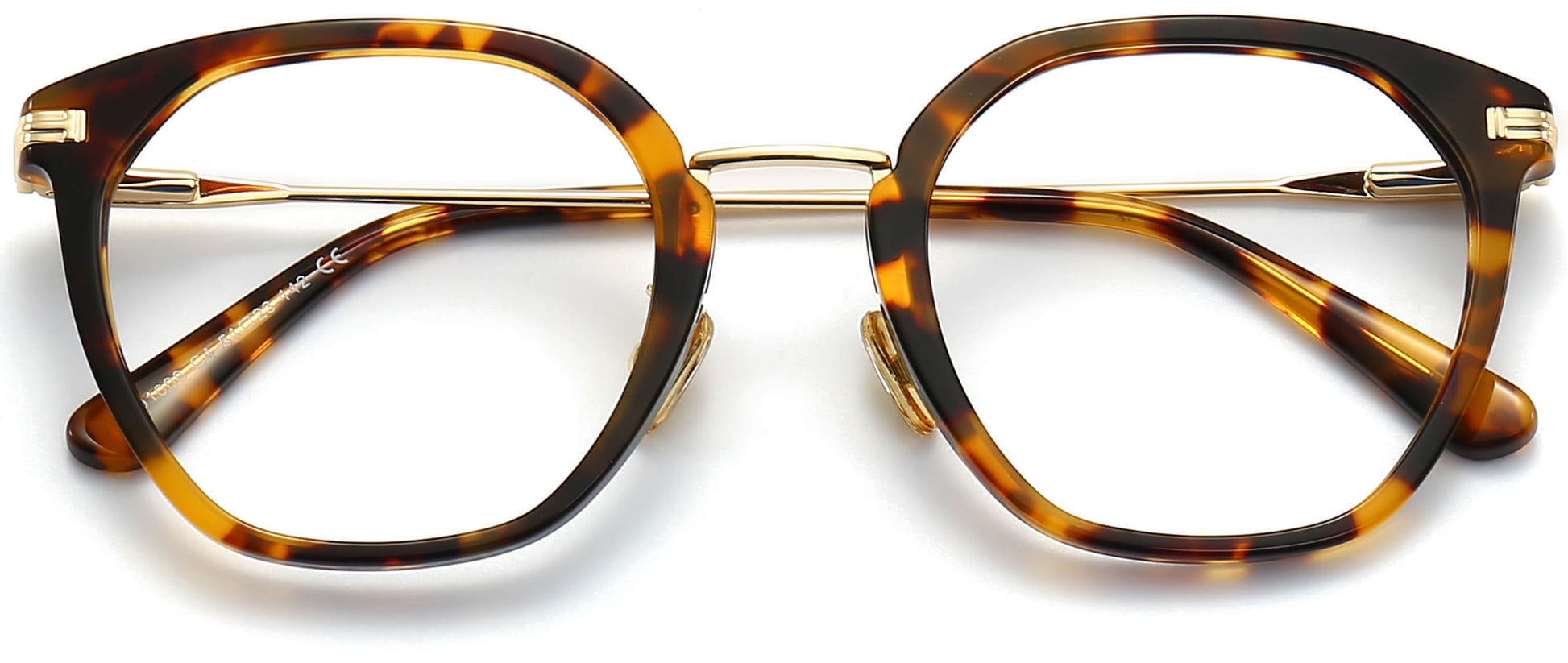 Scout Round Tortoise Eyeglasses from ANRRI, closed view