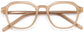 Skye Geometric Brown Eyeglasses rom ANRRI, closed view