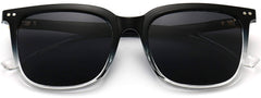 Sofia Black Plastic Sunglasses from ANRRI, closed view