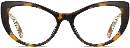 Talia Cateye Tortoise Eyeglasses from ANRRI, front view