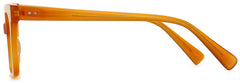 Titan Square Orange Eyeglasses from ANRRI, side view