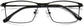 Ty Square Black Eyeglasses from ANRRI, closed view