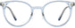 Vivienne Round Gray Eyeglasses from ANRRI, front view