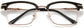 Wade Browline Black Eyeglasses from ANRRI, closed view