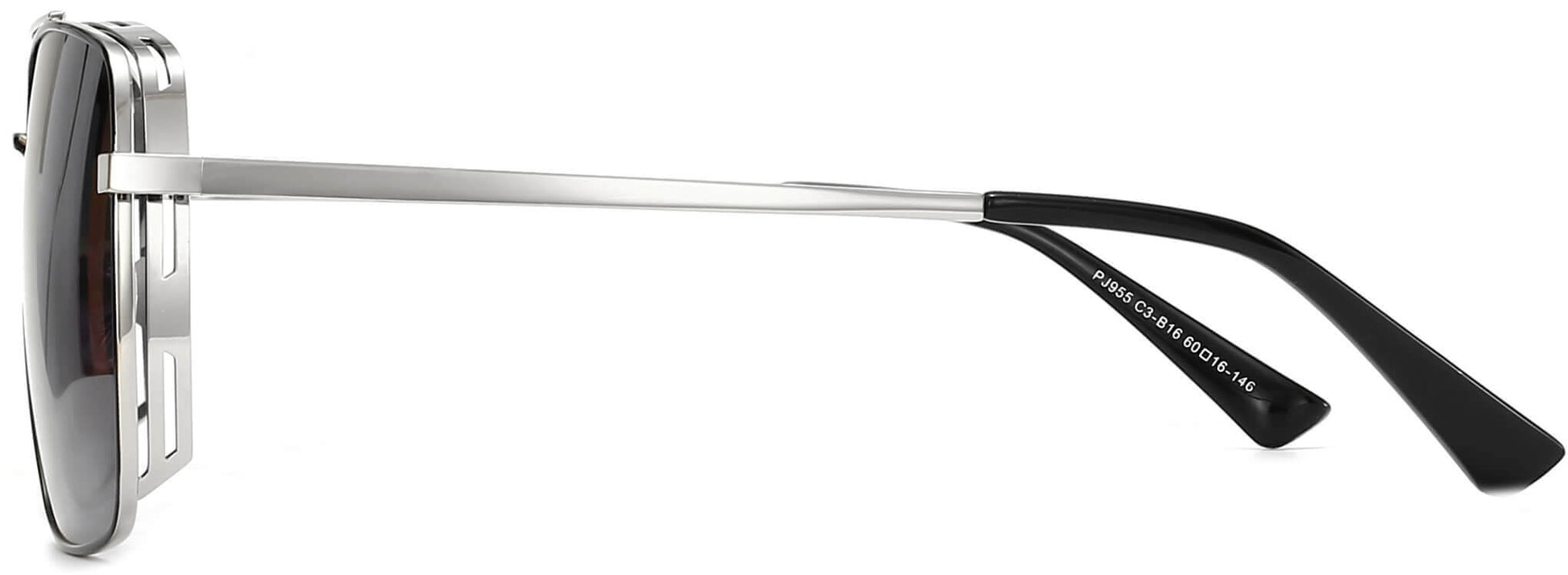 Ace Silver Stainless steel Sunglasses from ANRRI, side view