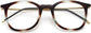 kelsey square leopard Eyeglasses from ANRRI, closed view