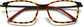 vochane rectangle red tortoise Eyeglasses from ANRRI, closed view