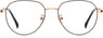 Beige Golden Metal Eyeglasses from ANRRI