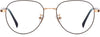 Beige Golden Metal Eyeglasses from ANRRI