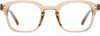 Yenge Clear Pink Acetate Eyeglasses from ANRRI, Front View