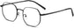 Slaine Matte Black Metal  Eyeglasses from ANRRI, Angle View