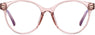Peaches Clear Pink Acetate Eyeglasses from ANRRI