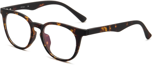 Topper Tortoise Acetate  Eyeglasses from ANRRI, Angle View