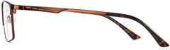 Mitt Brown Metal Eyeglasses from ANRRI, Side View