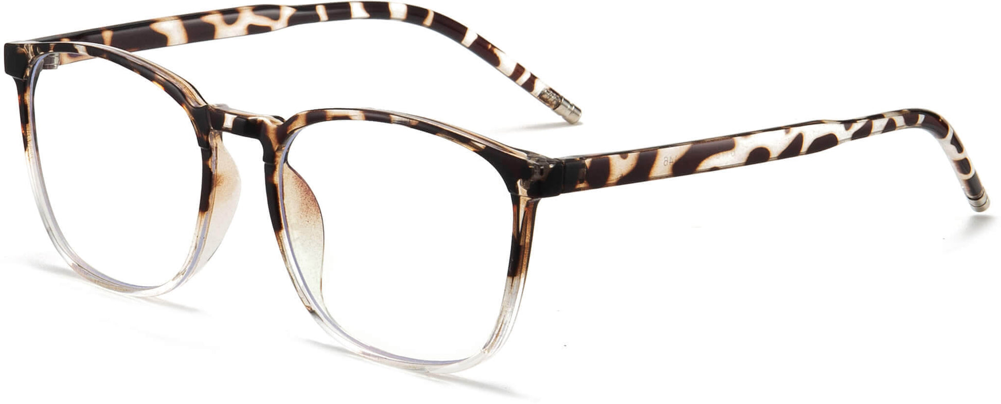 Lennon Leopard TR90 Eyeglasses from ANRRI, Angle View