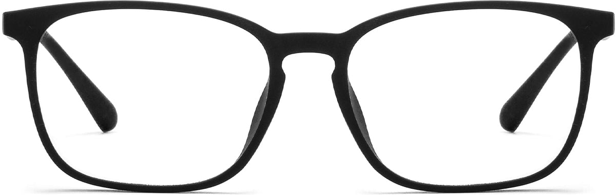 Adria Black TR90 Eyeglasses from ANRRI, Front View