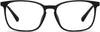 Adria Black TR90 Eyeglasses from ANRRI, Front View