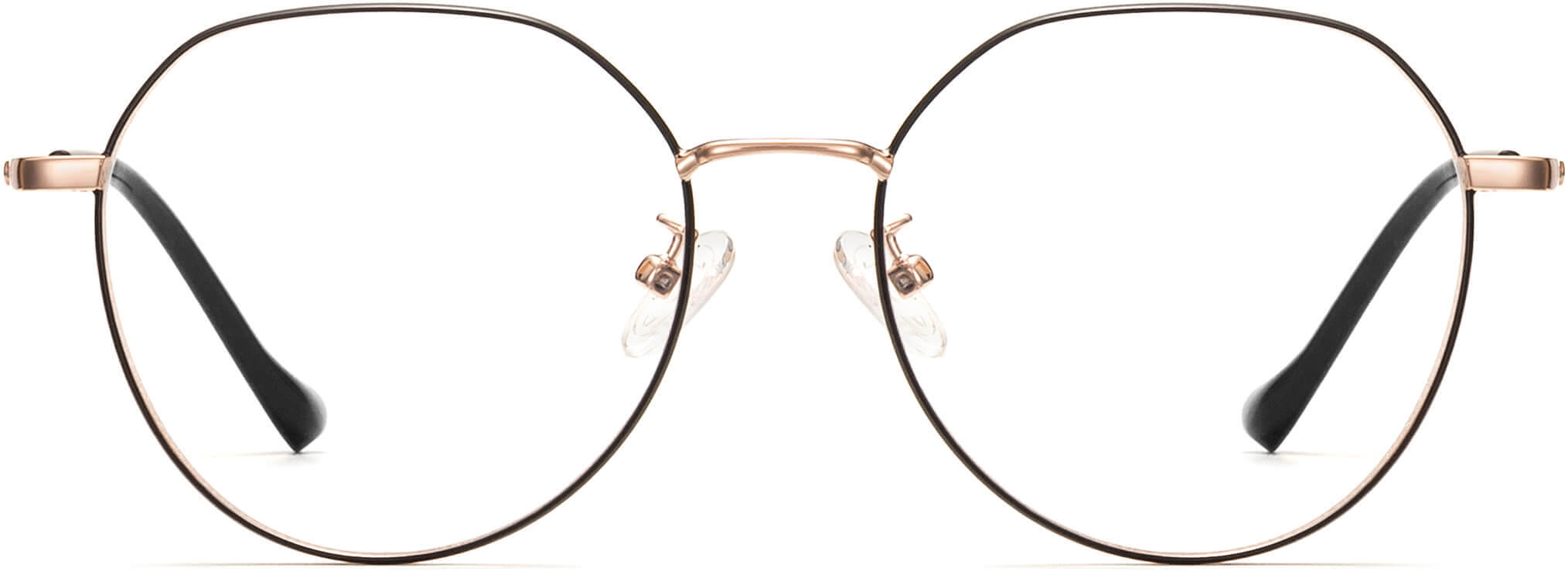 Sydney Gloden Metal Eyeglasses from ANRRI, Front View