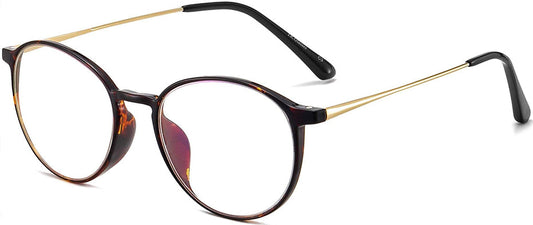Adore Tortoise Metal Eyeglasses  from ANRRI, Angle View