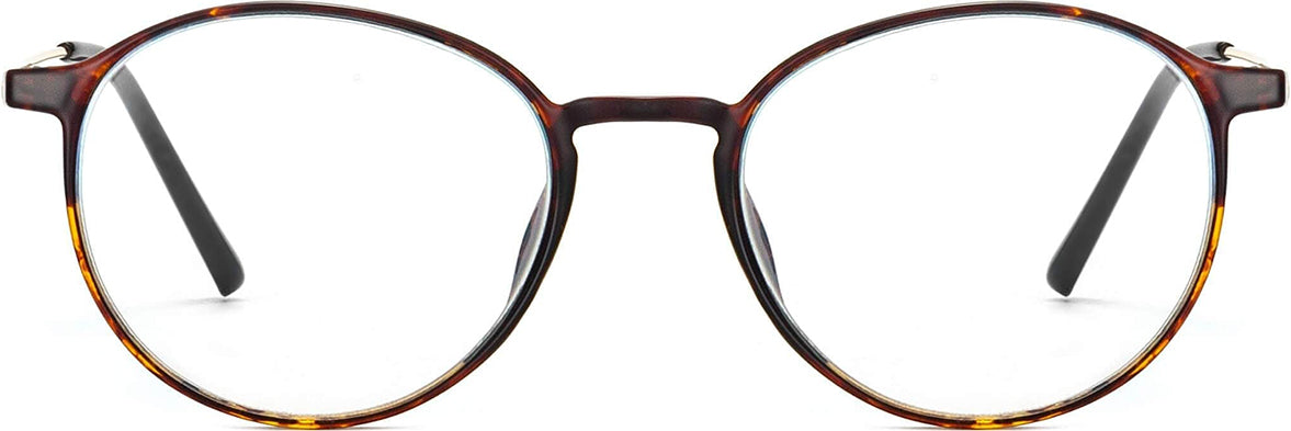 Adore Tortoise Metal Eyeglasses from ANRRI, Front View