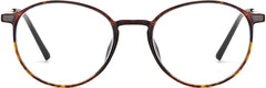 Adore Tortoise Metal Eyeglasses from ANRRI, Front View