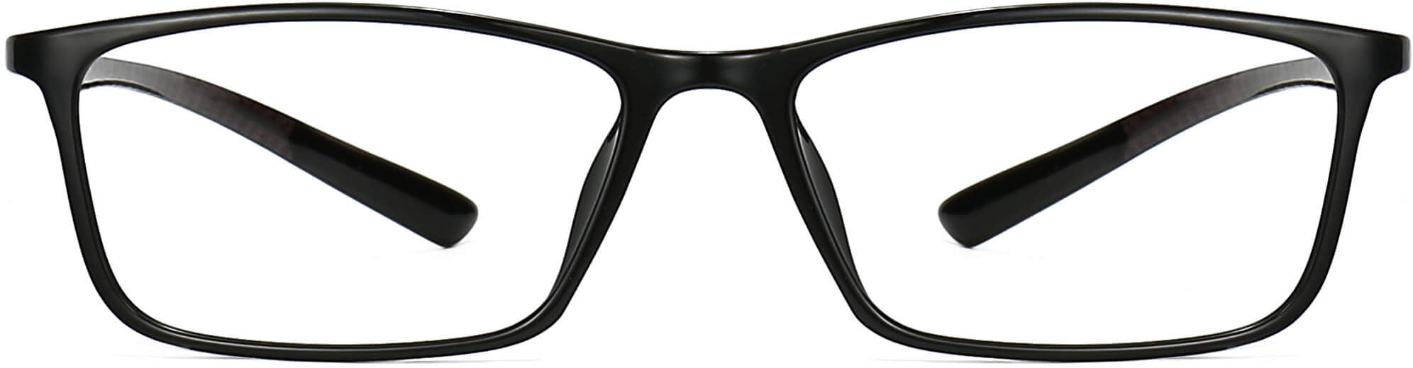 Aabriella Rectangle Black Eyeglasses from ANRRI, front view