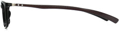 Aabriella Rectangle Black Eyeglasses from ANRRI, side view