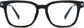 Abdiel Square Black Eyeglasses from ANRRI, front view