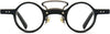 Abram Round Black Eyeglasses from ANRRI, front view