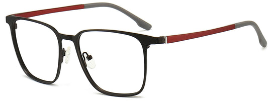 Adalyn Square Black Red Eyeglasses from ANRRI