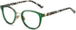 Addilyn Round Green Eyeglasses from ANRRI, angle view