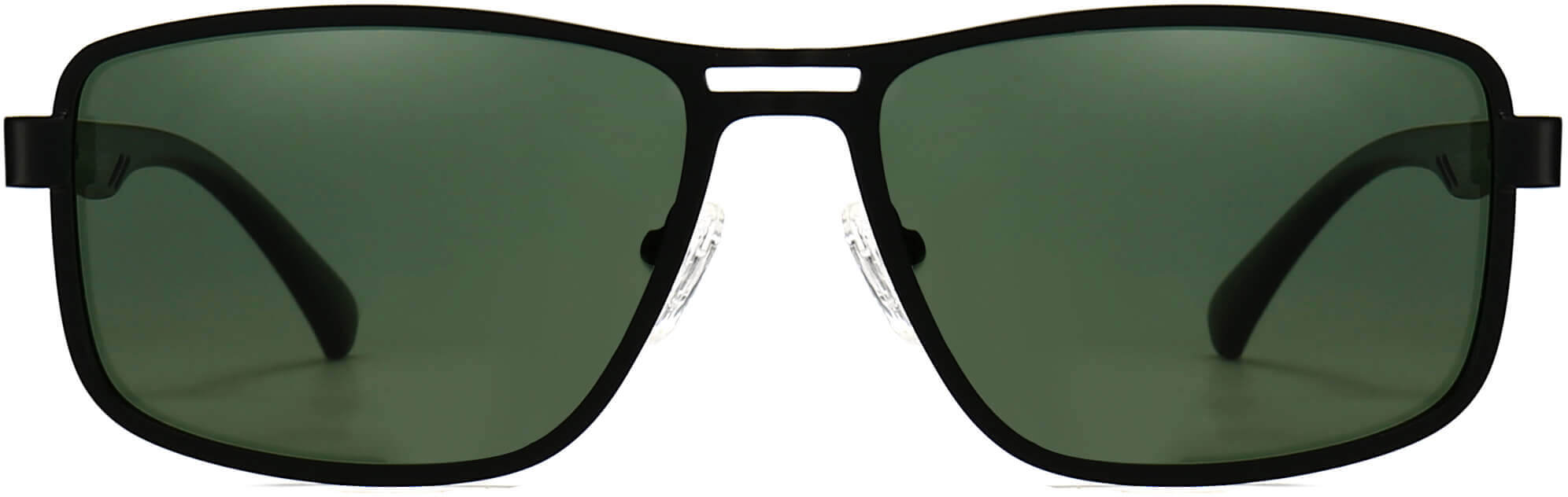 Adeline Black Stainless steel Sunglasses from ANRRI, front view