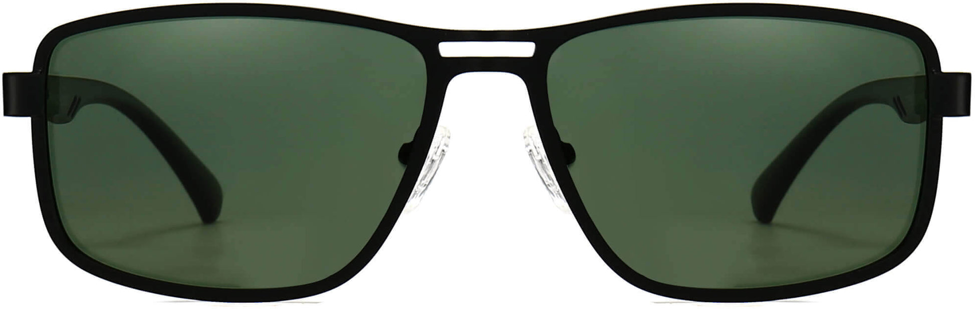 Adeline Black Stainless steel Sunglasses from ANRRI, front view