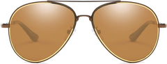 Airni Brown Stainless steel Sunglasses from ANRRI