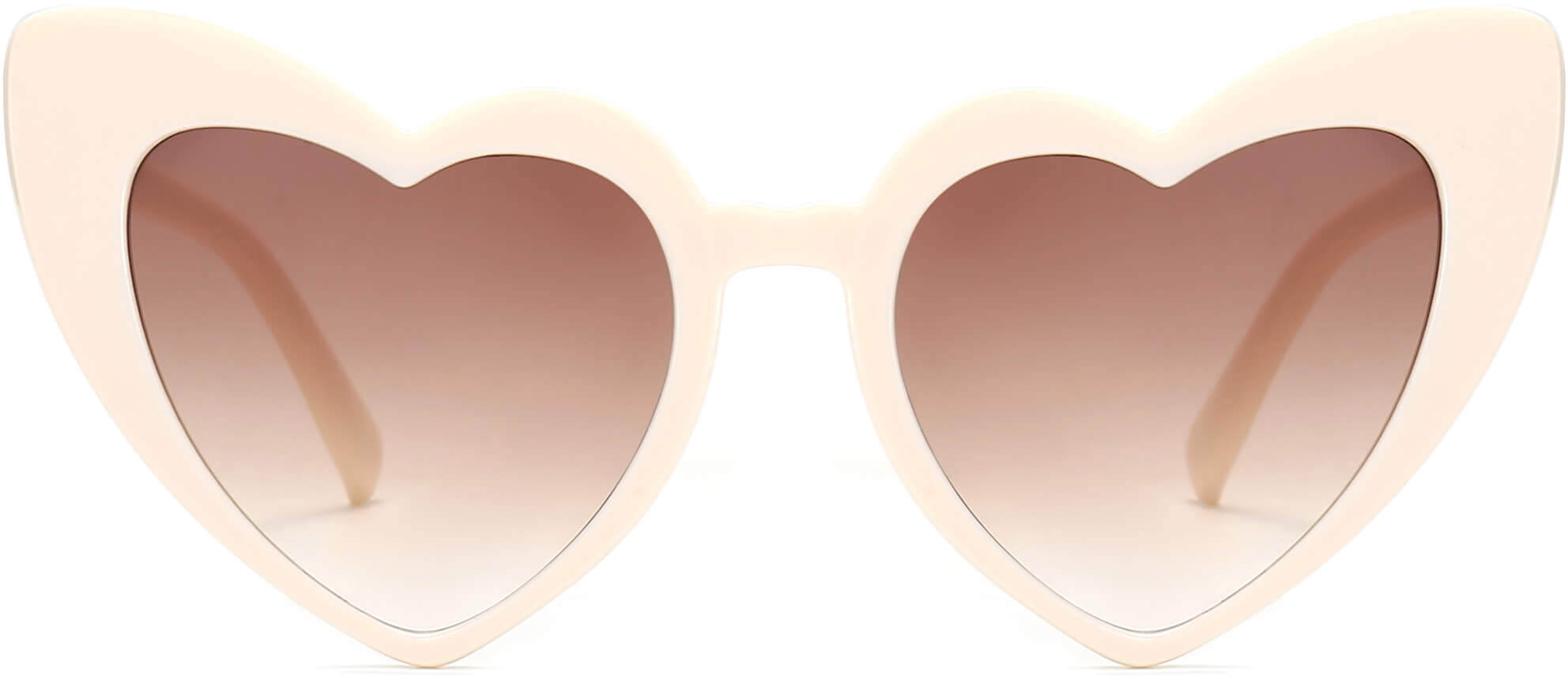 Alaia White Plastic Sunglasses from ANRRI, front view