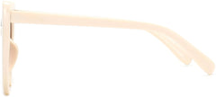 Alaia White Plastic Sunglasses from ANRRI, side view