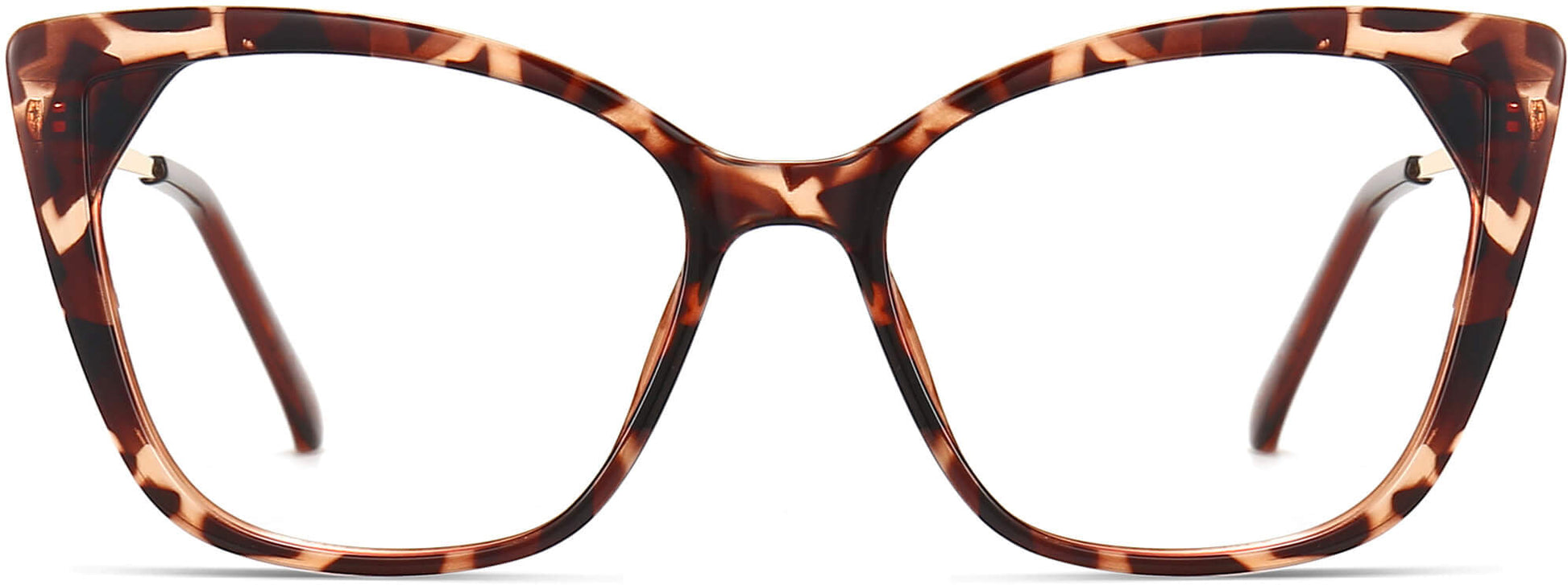 Alani Cateye Tortoise Eyeglasses from ANRRI, front view